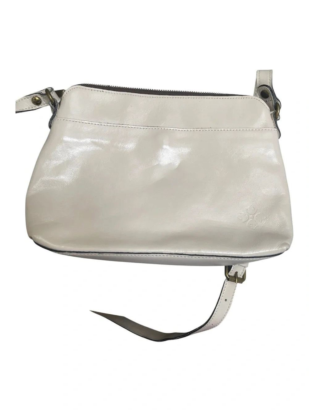 Patricia Nash Heritage Avellino Cross-Body Bag in Cream Leather